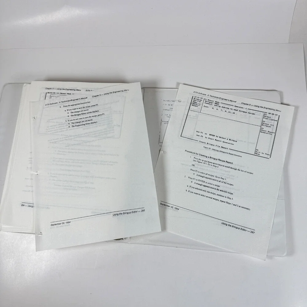 SANTA CLARA PLASTICS SCP 3170 Software Operator's Manual 1993 Vintage